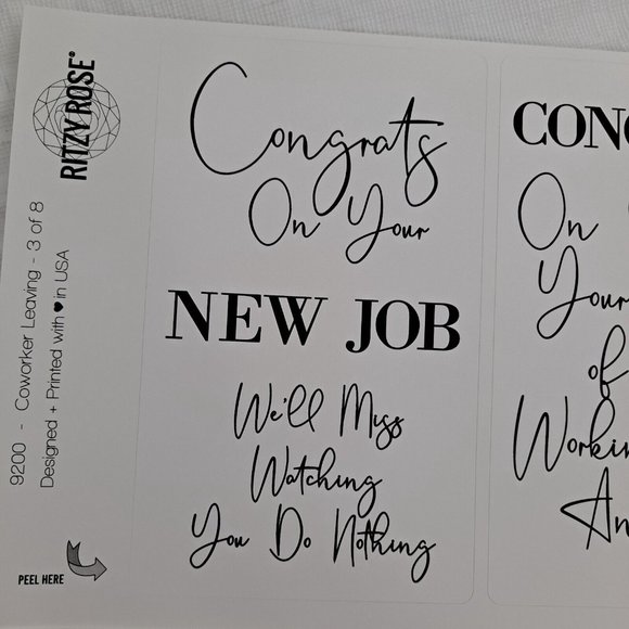 Wine Bottle Retirement Party Labels Stickers 8 piece - Picture 9 of 11